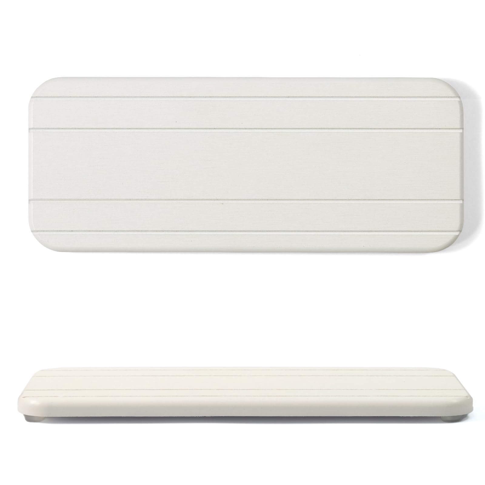 WALL QMERWALL QMER Fast Drying Stone Soap Tray, 9.9'' × 4'' Stone Drying Tray & Toothbrush Holders for Bathroom Counter