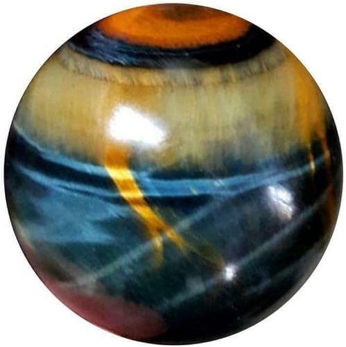 Miniatura 5 de TEAMWILL 2 bolas de cristal de cristal de jaspe de ojo de tigre azul natural, esfera de cuarzo, regalos de roca curativa