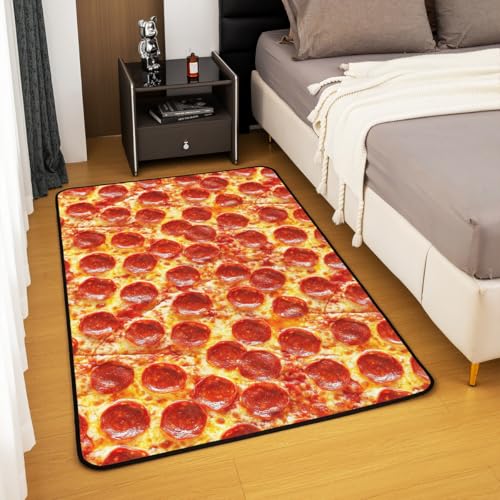 Tapis à pizza imprimé Pepperoni tapis amusant et lavable