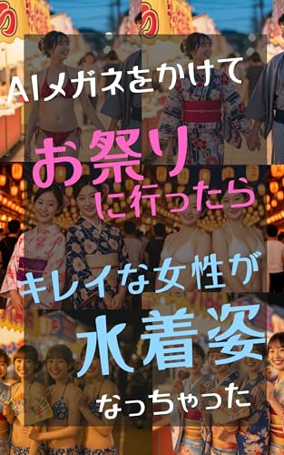 AI Megane wo Kakete Omatsuri ni Ittara Kirei na Josei ga Mizugi Sugata ni Miechatta Ken (Japanese Edition)