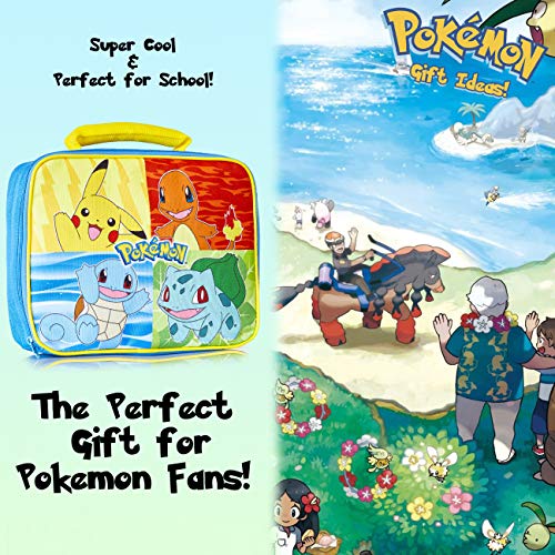 Pokemon Lunchtasche Kinder - Lunchbag isoliert - Lunch Kühltasche Schule(Gelb/Multi)
