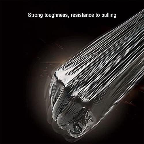 Small Bin Bags, Strong Trash Bin Bag, Black Bin Liners Unscented Plastic Garbage Bags Suitabl for Bathroom Kitchen Living Room Office 6 Rolls 120 Counts