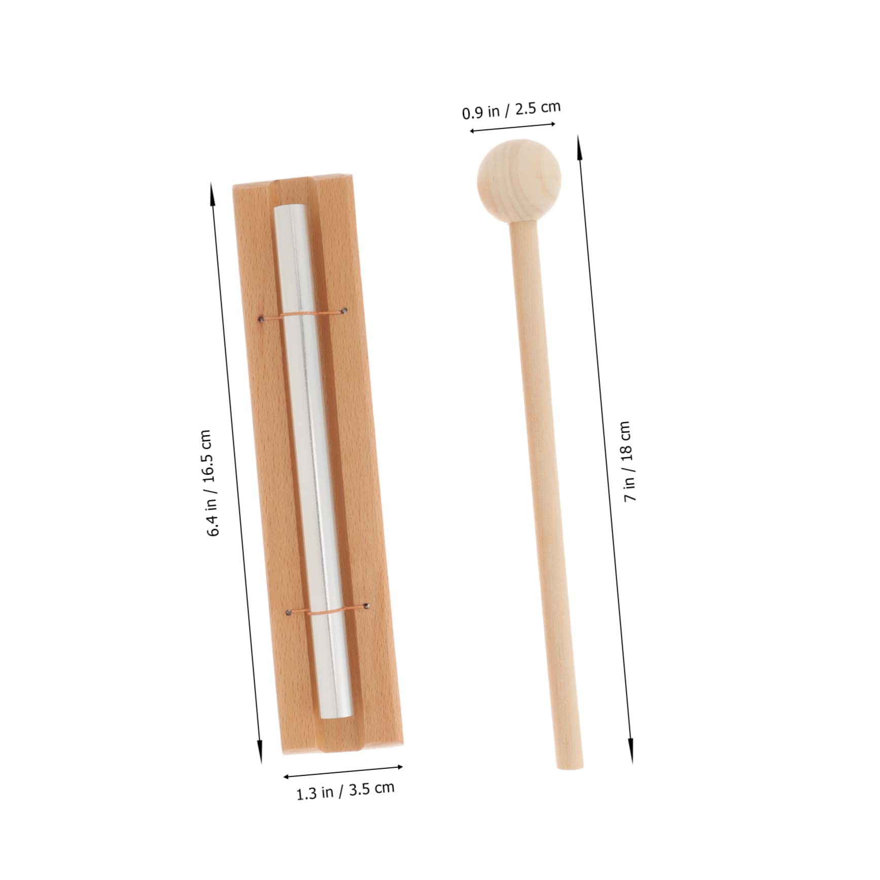 Toddmomy Chime Percussion Instrument Set Classroom Chime Meditation Bells for Boys and Girls Hand Bell Mallet Prayer Yoga