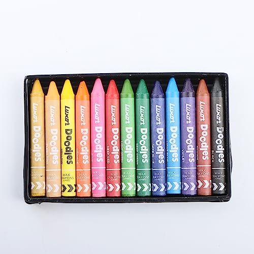 Image of Luxor Doodles Jumbo Wax Crayons 12's, Pack of 5
