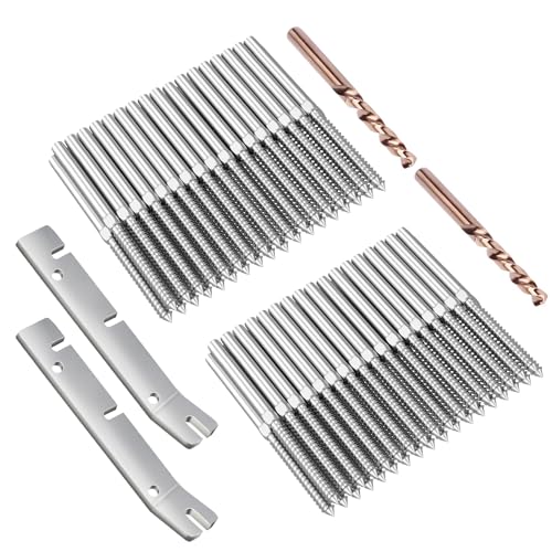 BLIKA Swage Lag Screws for Wood Posts (1/8") Deck Cable Railing Kit