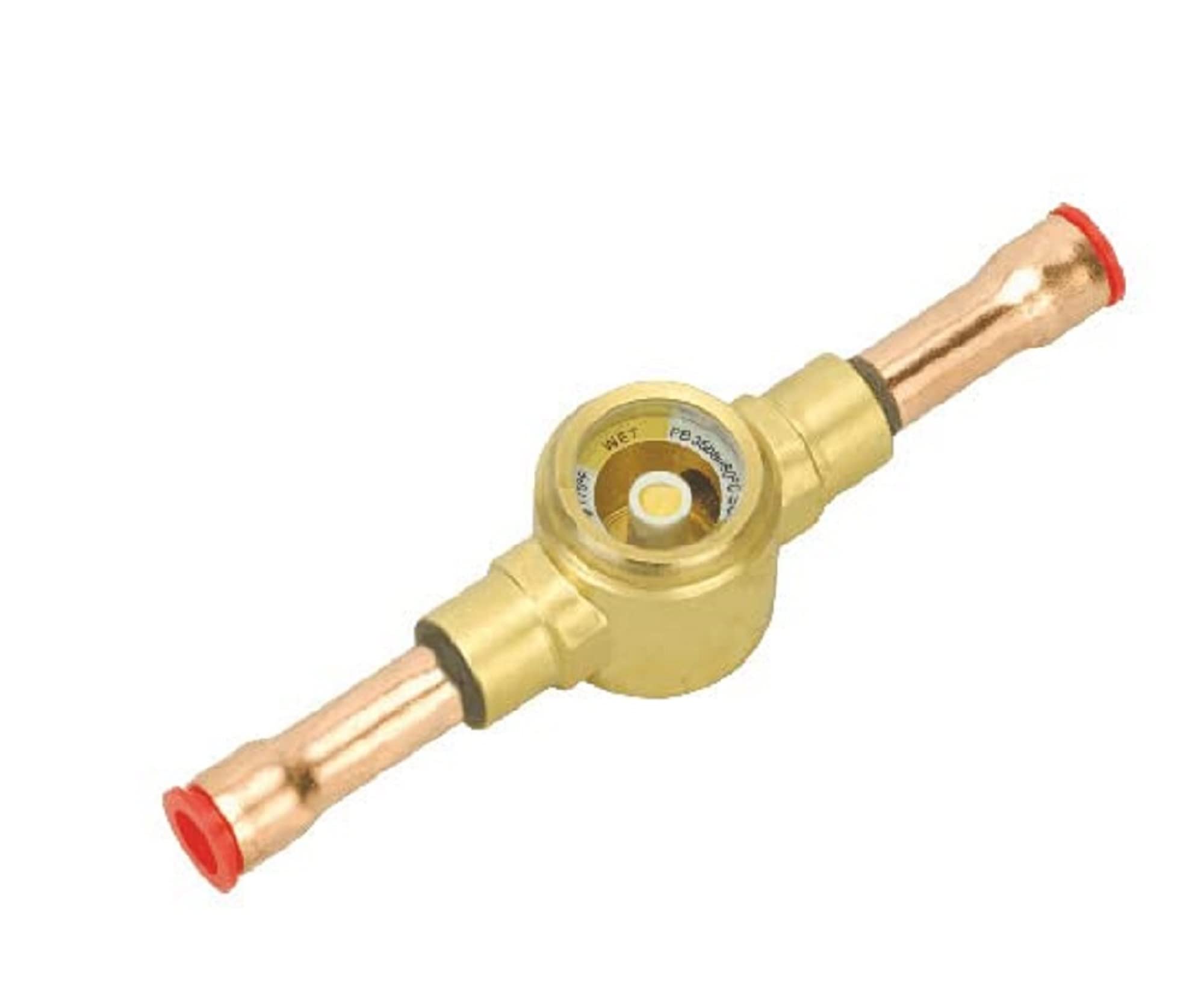 M&M HARIS Dry All Moisture & Liquid Indicator/Sight Glass (Model DMLI-03S) Size : 3/8" ODF used for all fluorinated refrigerants (CFC,) USE IN CHILLER PLANTS DUCTABLE CASSET ALL GAS R22 R32 R410A