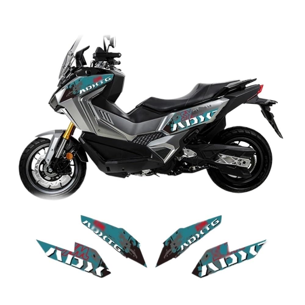 Autocollant réservoir SYM ADXTG 400 protection moto noir