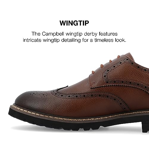 Image of Vance Mens Campbell Tru Comfort Foam Wingtip Lace-up Derby