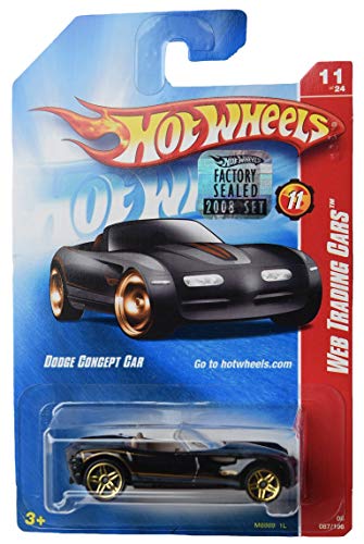 Hot Wheels Web Trading Cars 11 of 24 Dodge Concept Car 87/196, Black