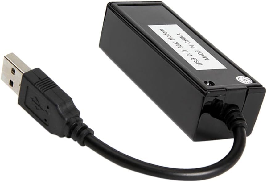 CALANDIS USB 2.0 56K External Data Fax Modem Cable Adapter for Windows Xp/7/8/10