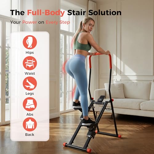 Image of Steppers for Exercise at Home, 2.0 Step Machine 3-Level Adjustable Resistance, Stair Climber for Full Body Workout with Extra-Large Non-Slip Pedals, Holds Up to 350 lbs, Ideal for Women Men