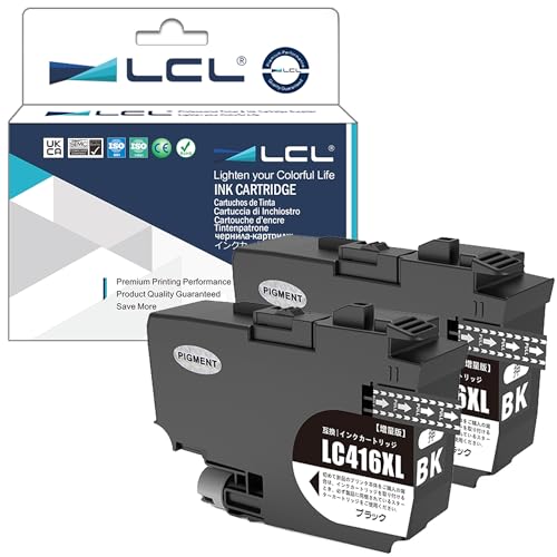 Amazon.co.jp: LCL Brother用 LC416 LC416XL LC416BK LC416XLBK 顔料