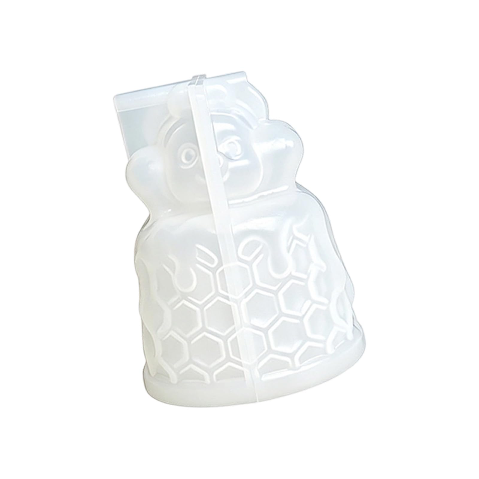ADYJEE Cartoon Honeycomb Bear Silicone Mold for Soap Resin Casting and Making with Unique Design Cartoon Honeycomb Bear Silicone Mold Gypsum Ornament