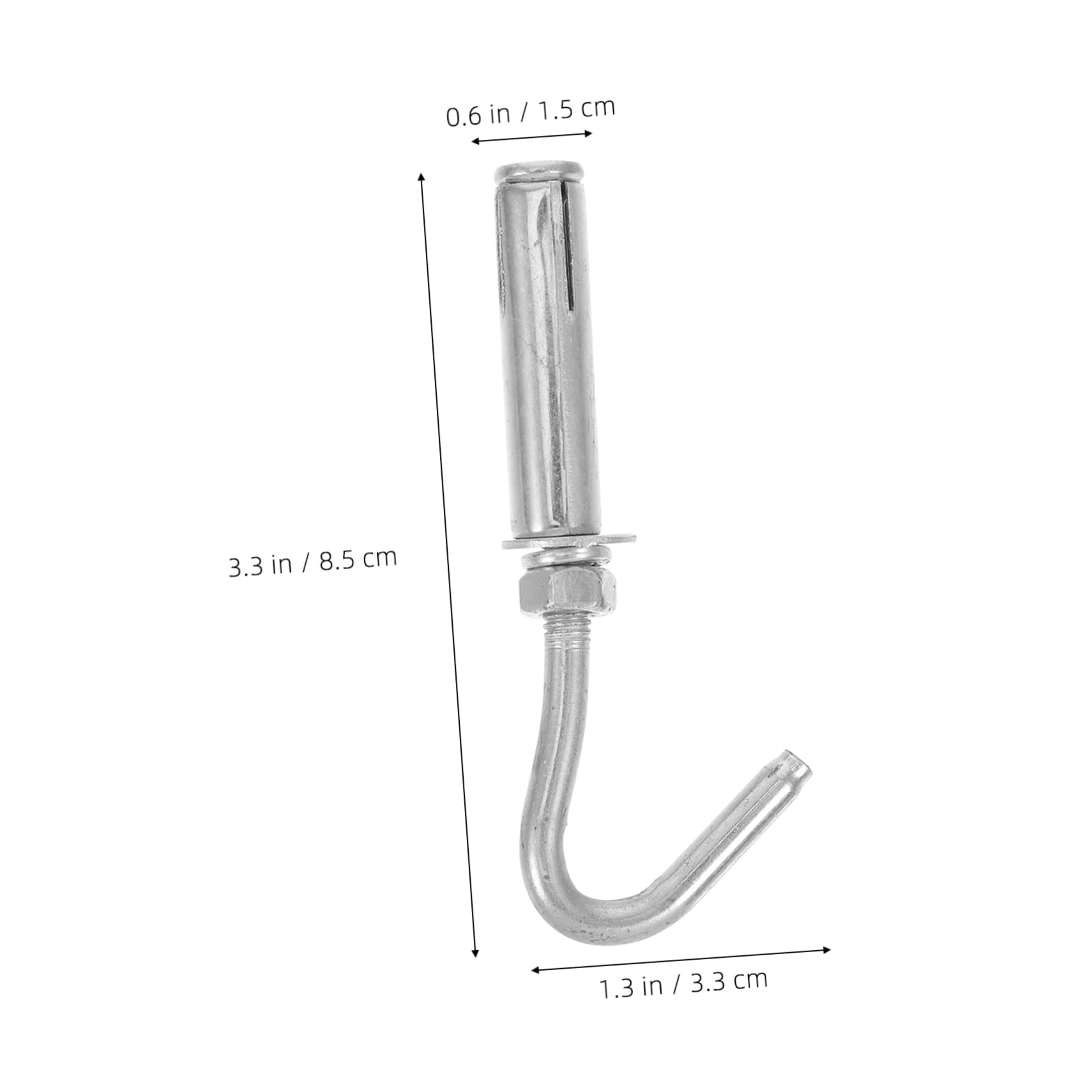 DOITOOL 10 Pcs Ceiling Hooks Heavy Duty Wall Mount Ring Hooks Concrete Hooks Yard Stakes for Decorations Eye Bolts Fastener Ceiling Hanging Hook