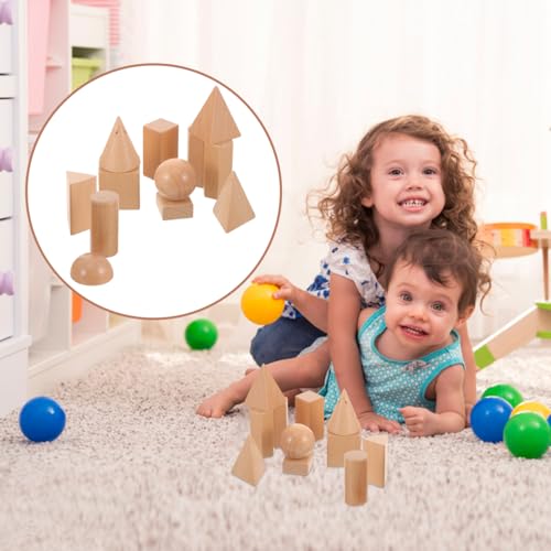 Image of jojofuny Geometric Model Building Blocks 3D Shape Matching Educational Toy for Toddlers Enhances Hand-Eye Coordination Logical Thinking and Parent-Child Interaction