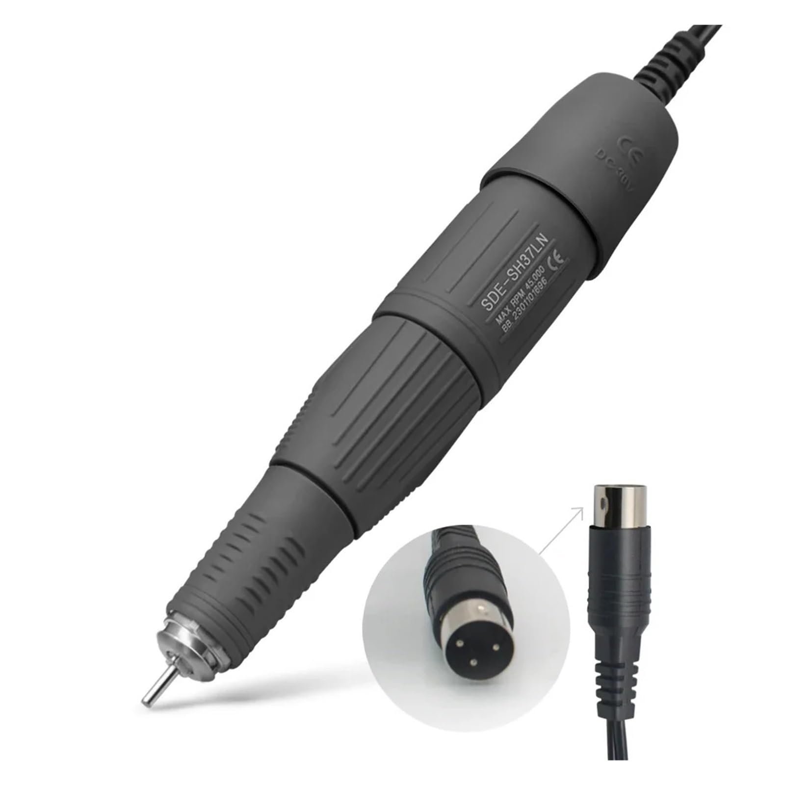 45000 e 35000 RPM Elettrico Professionale Levigatrice for Unghie Trapano Penna Maratona Micromotore Lucidatrice Manipolo 2.35mm(SDE-H37L1 35000RPM)