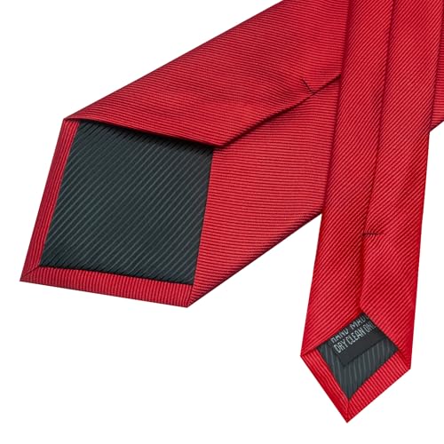 Image of JEMYGINS Formal Necktie Solid Color Tie and Pocket Square with Tie Clip Lapel Pin Sets for Men 4PCS