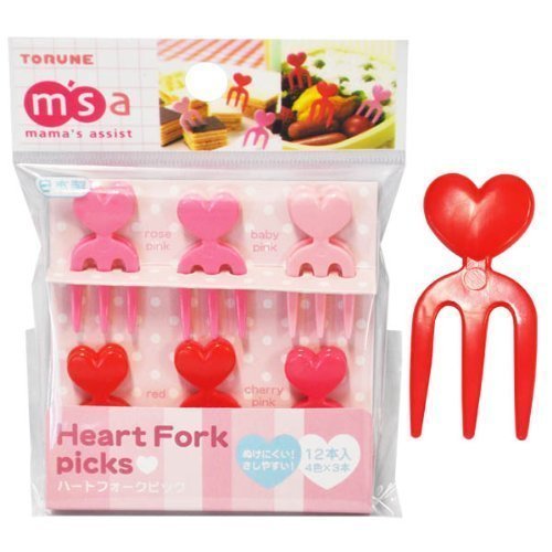 Amazon.com: heart food picks forks for Bento Box Lunch Box by
