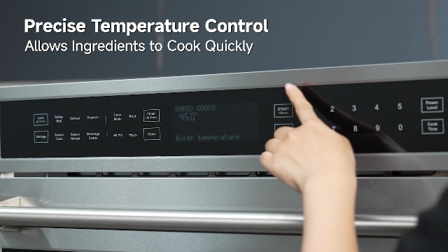 Image of AAOBOSI 30 Inch Built-in Microwave Oven Air Fryer Combo Convection Oven