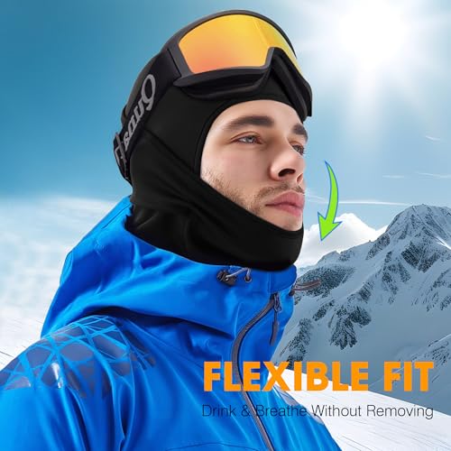 Image of WTACTFUL 1-2 Pack Ski Mask Balaclava, Windproof Warmer Thermal Winter Men | Ultra-Soft & Breathable Fabric, Perfect Helmet Fit, Cold Weather Face Mask for Skiing Snowboarding Motorcycle Cycling, Women