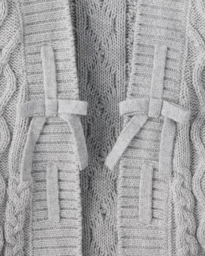 Image of The Children's Place Girls' Long Sleeve Open Front Knit Cardigan