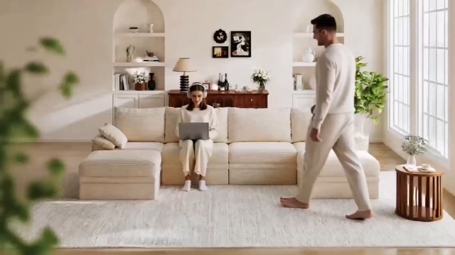 Amazon｜270cm 3人掛けソファー U型 5つ収納ボックス付き モジュラー