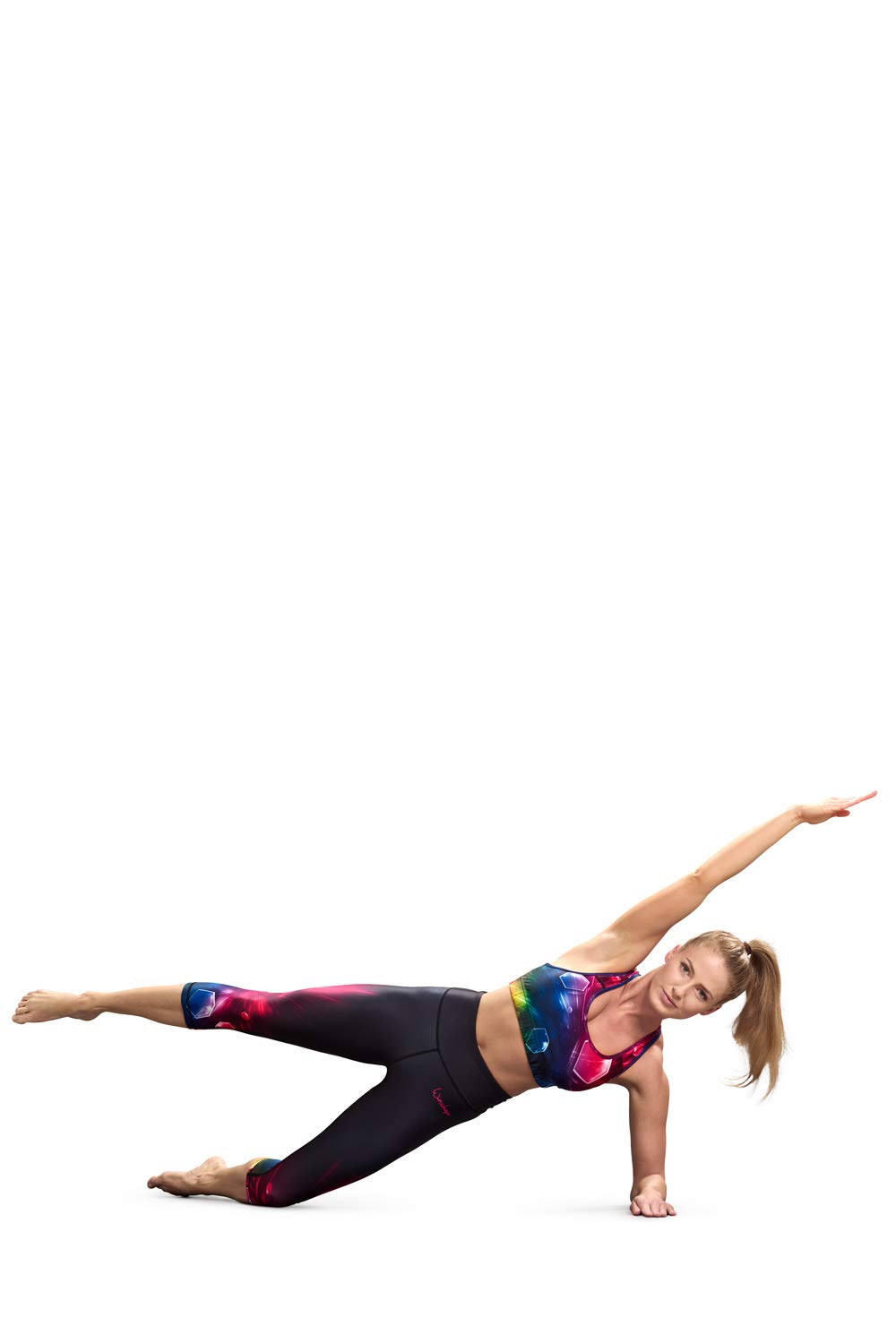 Damskie legginsy Winshape z okrągłym dekoltem i jogą