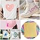 15 Farben Glitzer Plotterfolie Textil, 30.5 cm*25.4 cm Heat Transfer Vinyl, Flexfolie Plotter Textil, Transferfolie Plotter Flexfolie, Textilien Transferfolie zum Aufbügeln DIY T-Shirt & Stoffe