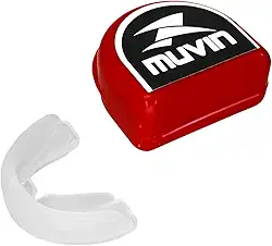 Muvin Protetor Bucal Profissional – Moldável – Com Estojo – Proteção - Lutas – Esportes de Contato - Artes Marciais – Boxe – Muay Thai – Jiu Jitsu – Judô – Karate – Taekwondo – Kung Fu - MMA - Unissex
