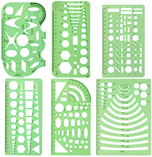 Set 6 Pezzi Curve Francesi E Righelli - Per Disegno Tecnico E Artistico - Foto 5