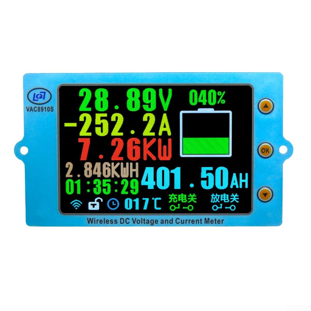 Display a colori Coulomb contatore 3,5 pollici wireless (500V100A)