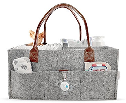 Baby Diaper Caddy | Nursery Tote Bag for Boys and Girls | Large Portable Travel Organizer | Versatile Multi-Use Storage Bin Basket