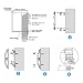 LyLmLe Foco LED Piscina Relleno de Resin,35W Lámpara Superficie extraplano (equivalente 300W...