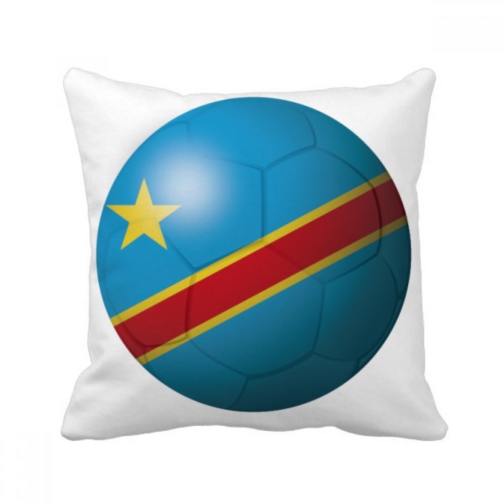 Coussin football Colombie housse oreiller jet de canape multicolore 40x40