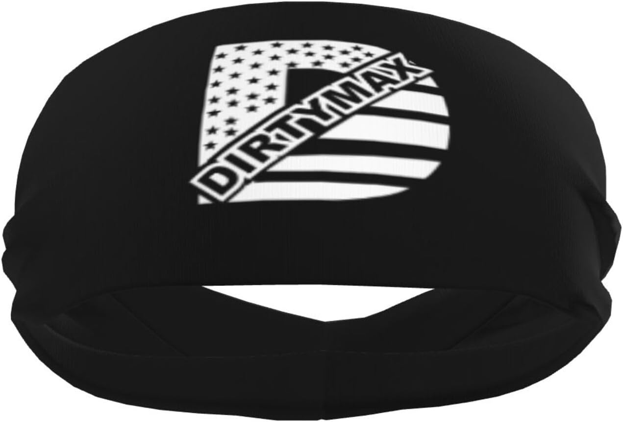 Duramax Logo Sweat Bands Non Slip Headbands Stretch Hairbands Unisex Sport Headwear for Basketball Baseball Volleyball Yoga Running Cycling Workout Spa Fitness Golf