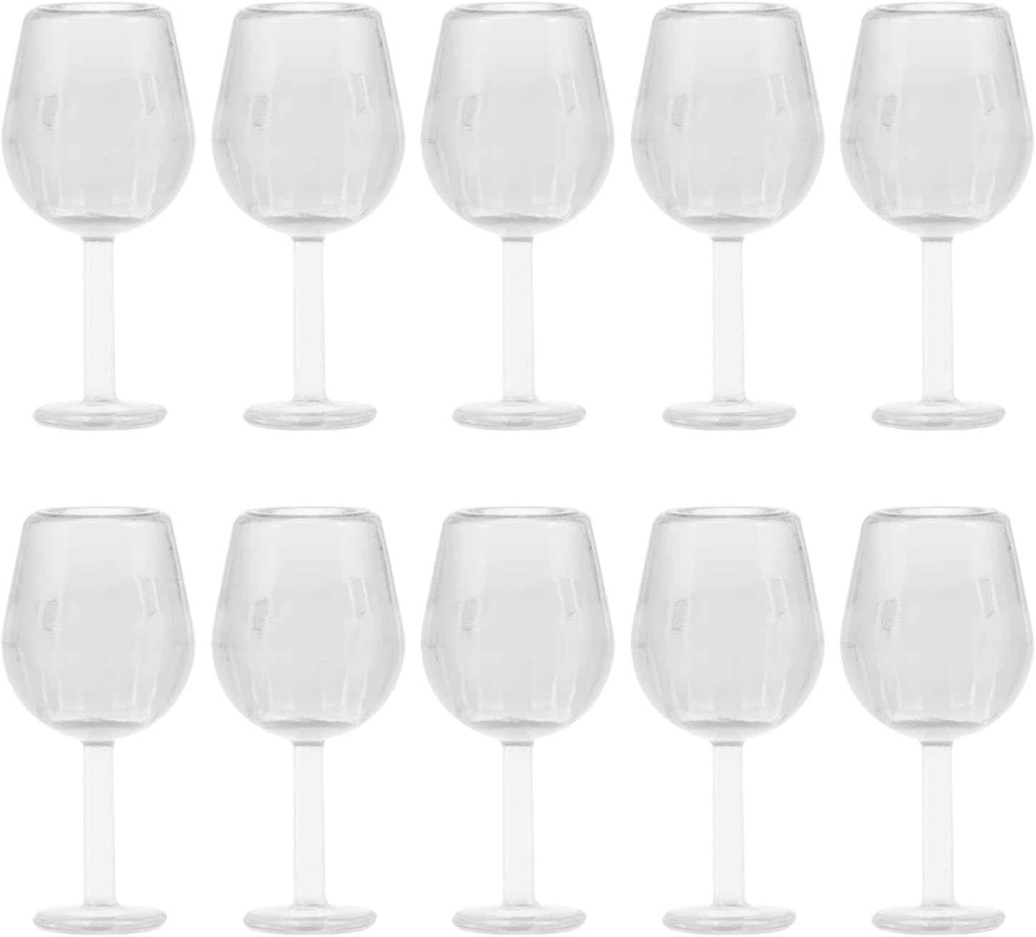 Ipetboom Dollhouse Wine Glasses, 10pcs Mini Shot Glass Tiny