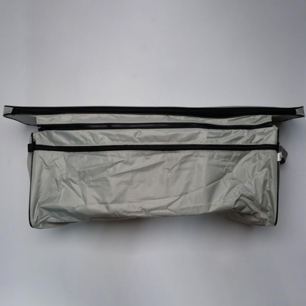 Coussin de siège de bateau gonflable et sac de rangement, sac de rangement en tissu Oxford 420D pour kayak, bateau gonflable (noir, 85 cm)