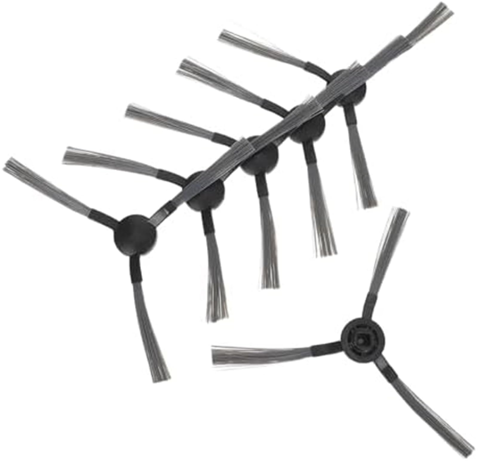 Mthxzy Robot Mop Replacement Pad 6Pcs Replacement Side Brushes, for Robot Vacuum Cleaner Sturdy Material, Edge Sweeping and Corner Cleaning Robotic Sweeper Accessories