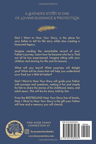 Dad, I Want To Hear Your Story: A Father'S Guided Journal To Share His Life & His Love  thumb #1
