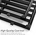 for Weber Spirit Grill Grates,17.5'' Cast Iron Grates for Spirit E210 Parts, 7637 Grill Grate for Spirit 200 & Spirit II E210/220, Replacement Parts for Weber Gas Grills with Front Control