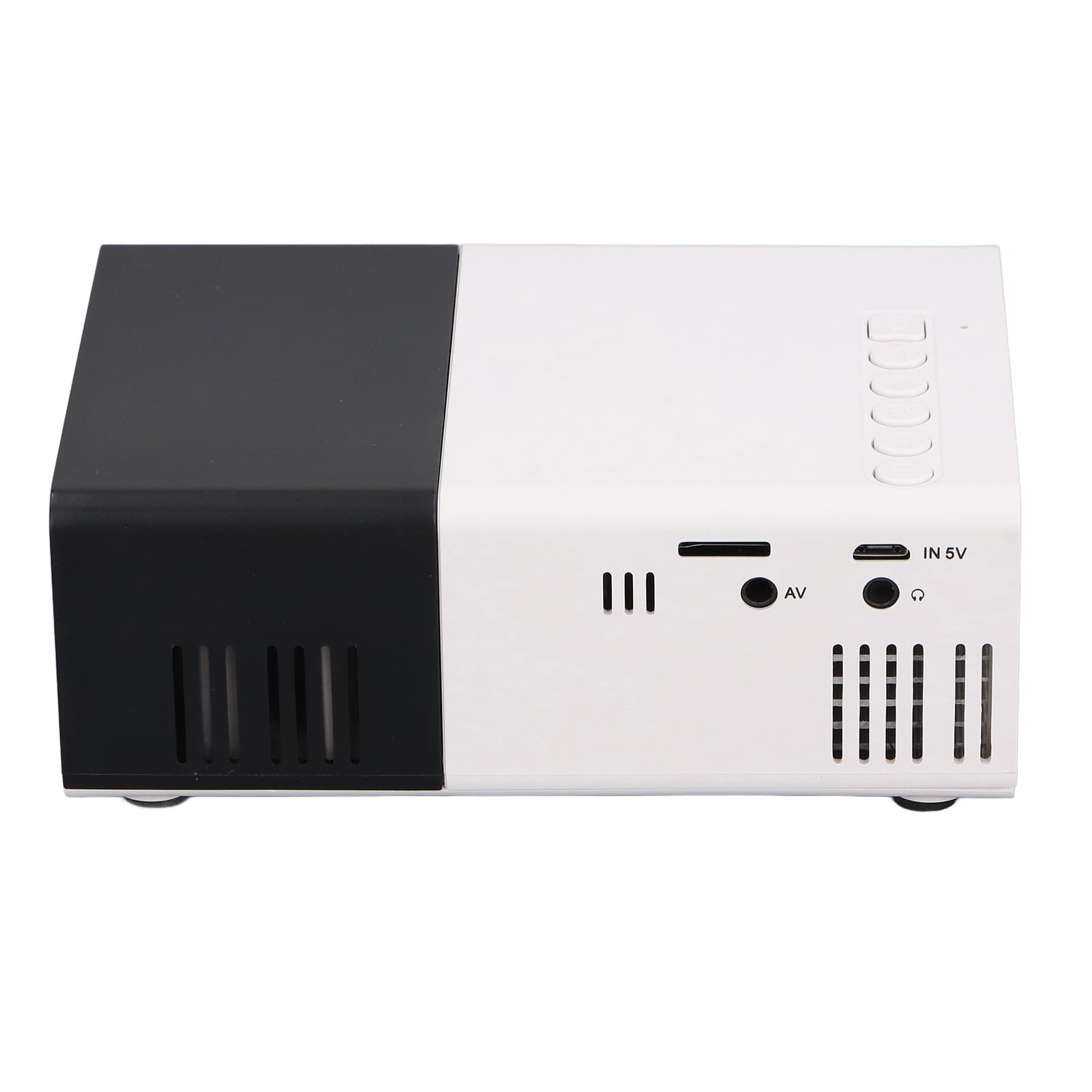 Mini Proyector, Proyector Portátil Proyector de Películas HD 1080P Proyector de Video LED Pico para Interiores y Exteriores Compatible con TV Stick, HDMI, USB, AUX (Enchufe