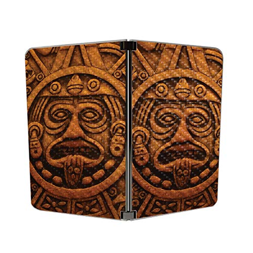 Image of MIGHTY SKINS MightySkins Carbon Fiber Skin for Microsoft Surface Duo - Carved Aztec | Protective, Durable Textured Carbon Fiber Finish | Easy to Apply, Remove, and Change Styles | Made in The USA