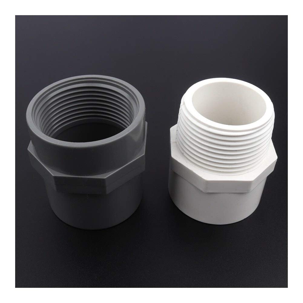 Strumenti di riparazione di tubi 10pcs 50-75mm 1.5-2.5 pollici A femmina/filettatura maschio PVC connettore Giardino Irrigazione tubo di acqua Connettori Acquario Fish Tank giunti for tubi (Color :