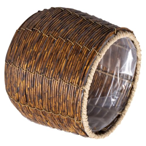 SUPVOX Decorative Woven Storage Basket Rattan Organizer for Snacks Fruits Sundries Versatile Storage for Kitchen Dining Room Living Space