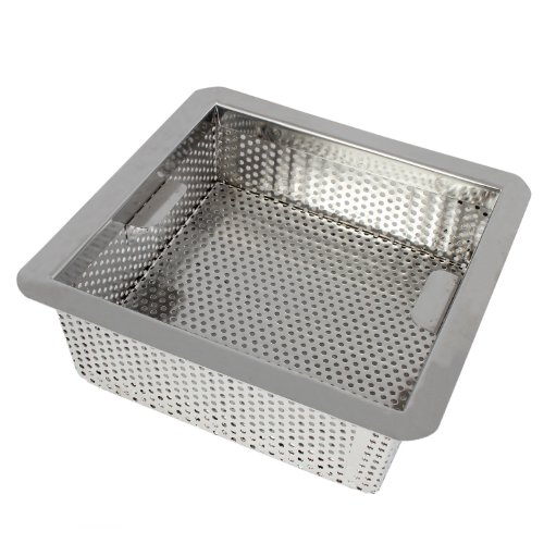 Excellante Commercial Floor Drain Strainer, 304 Stainless Steel, 0.8Mm, 8-1/2-Inch By 8-1/2-Inch By3-Inch #TOP1
