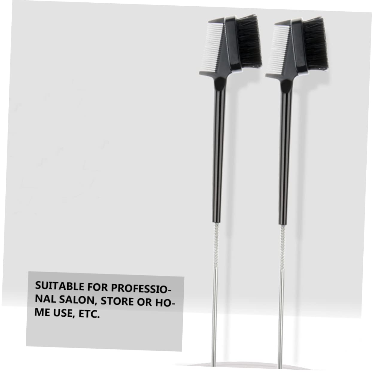 Baluue Comb for Eyebrows Lashes Non-shedding Brush Pro Makeup Tool Double Sided Natural Shape