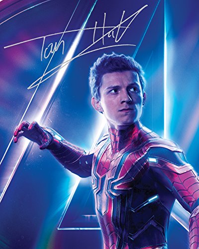 Tom Holland # 1 Marvel Spiderman Homecoming | Foto de laboratorio firmada | Tamaño 10 x 8 para marcos de 10 x 8 pulgadas | Calidad de laboratorio | Pantalla de fotos | Regalo coleccionable