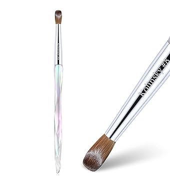 100% コリンスキーアクリルネイルブラシ紫白檀ハンドル圧着 UV ジェル