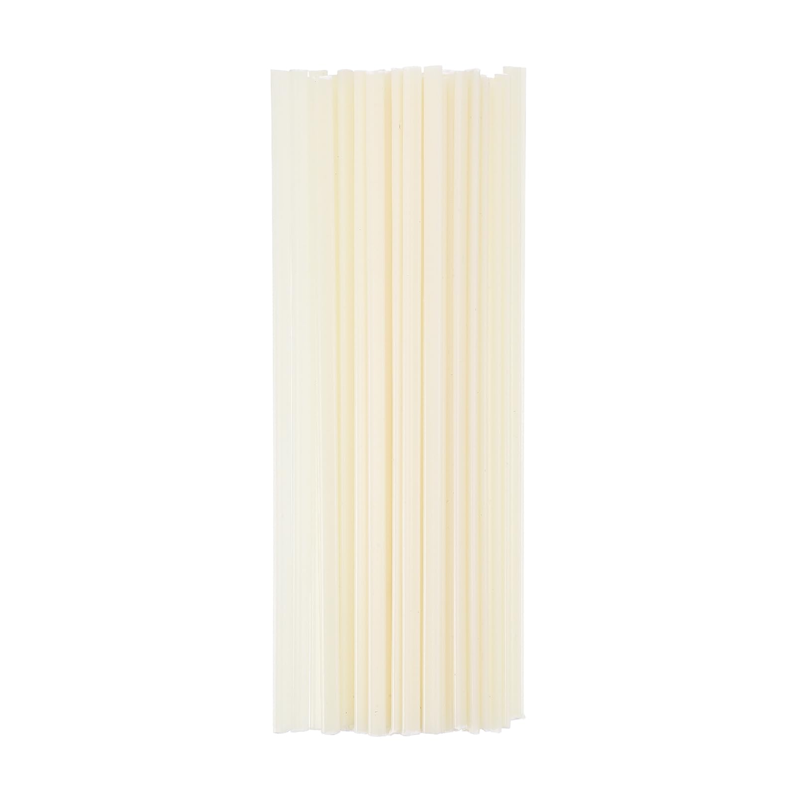 sourcing map 8 Inch Plastic Welding Rods, Double Strand Round Sticks ABS Welding Rods for Plastic Welder Kayak Car Bumper Repair Pack of 50 2.5x5x200mm, Beige