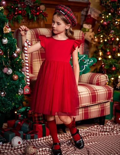Arshiner Fluffy Tutu Dress for Little Girls 2-6Y Casual Party Sundress